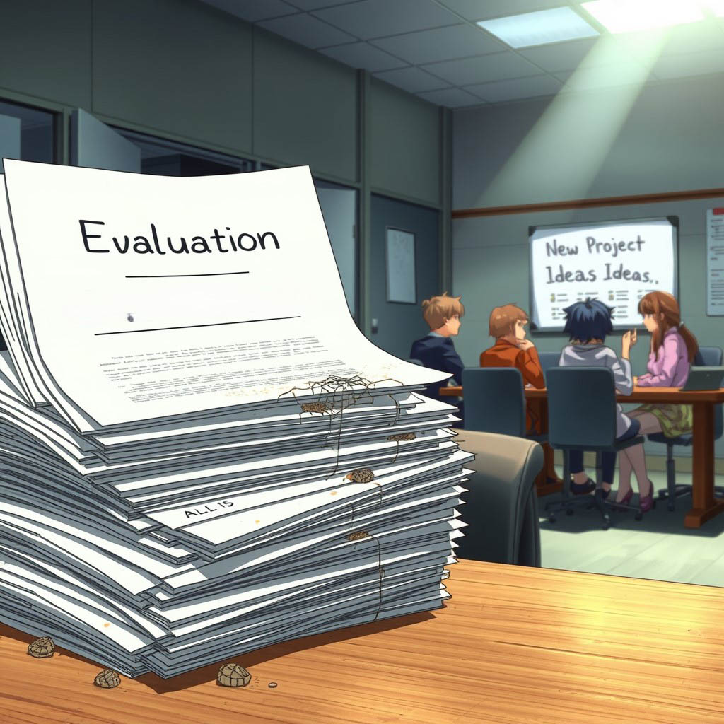 Abandoned evaluation reports